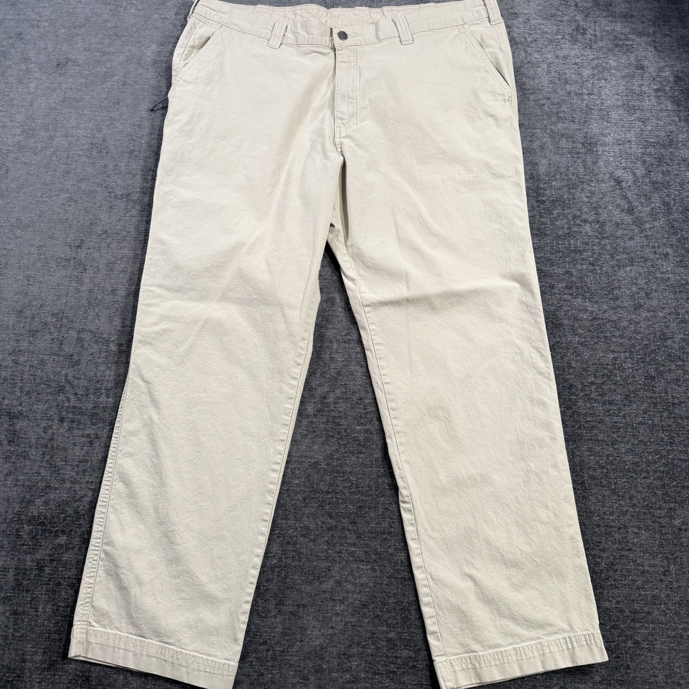Columbia Cargo Pants Men's Size 42Wx32L Regular Fit Beige Cotton Stretch Outdoor